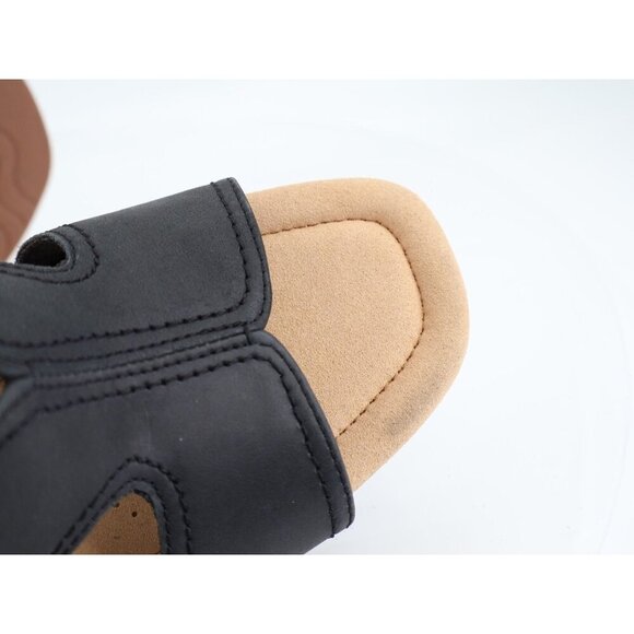 Clarks Women's Kyarra Aster Womens Size 10 M Black Leather Wedge Slingback - Picture 12 of 15